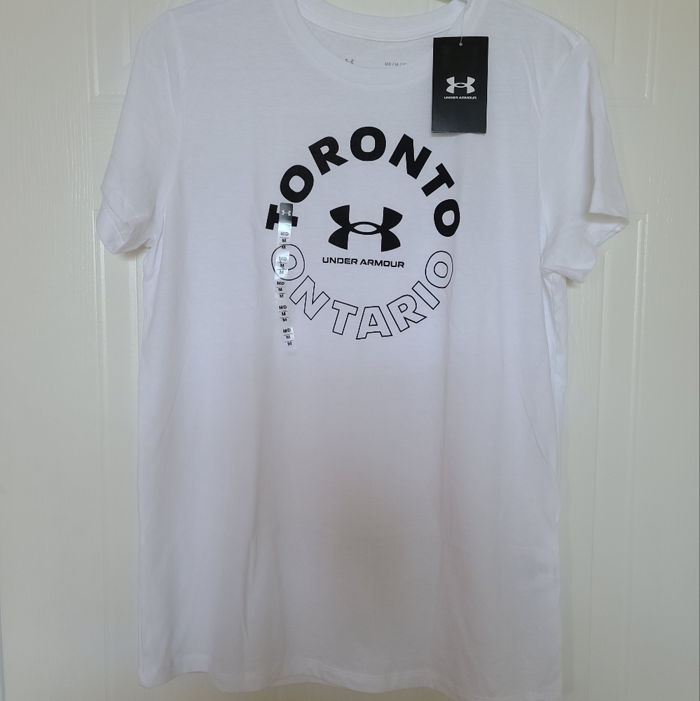 Under Armour Short Sleeve T-shirt, White, Medium